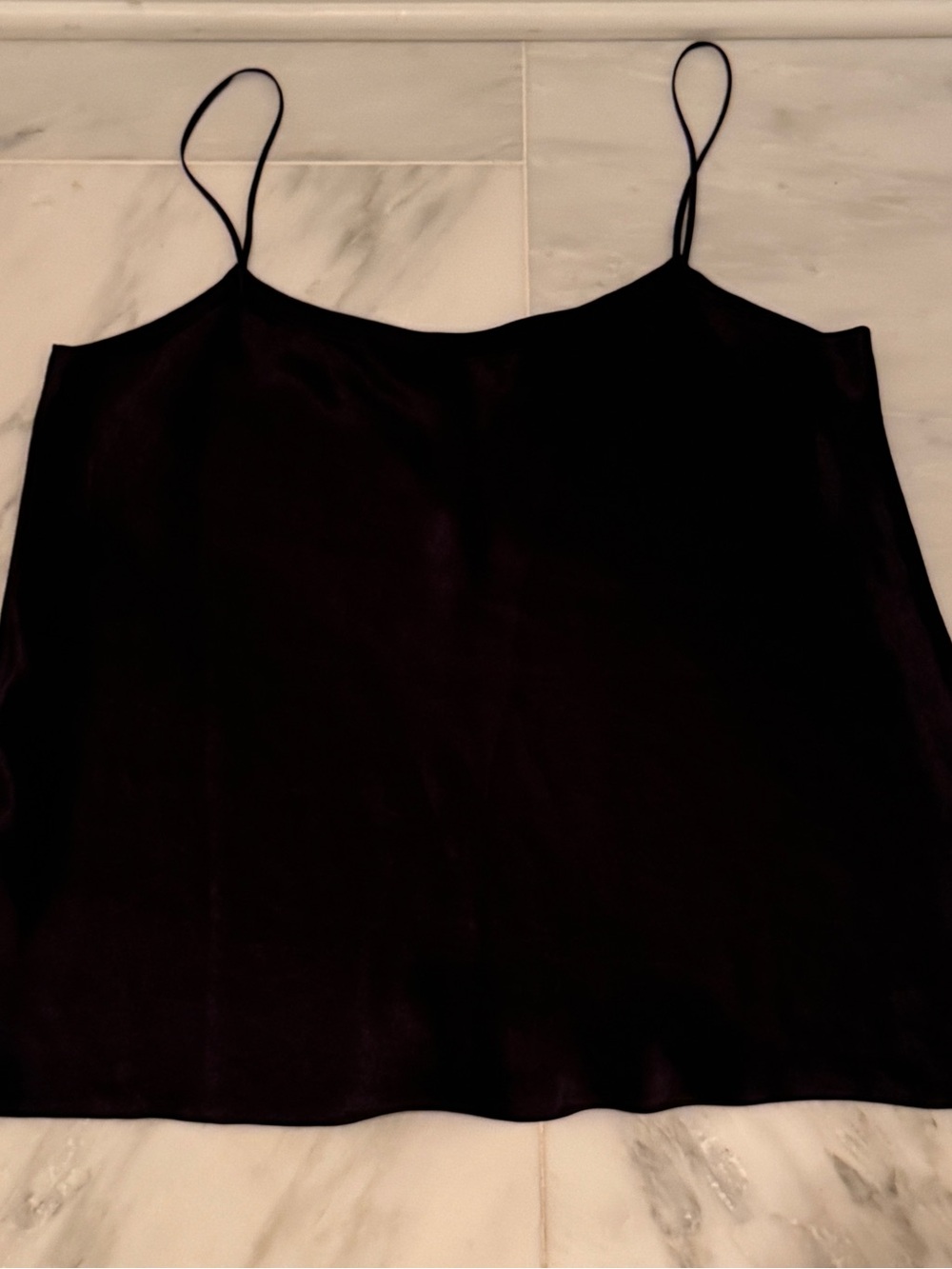 Vince Black 100% Acetate Women's Camisole Tank Top Solid Strap Size S